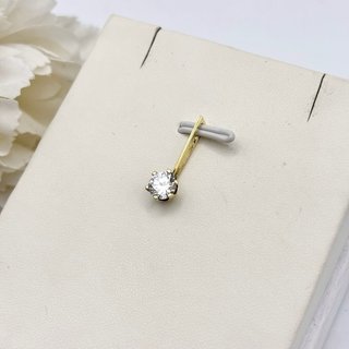 Pendientes de oro 14kt con circonita