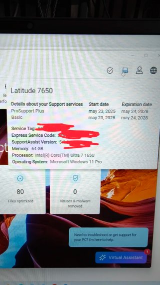 Dell Latitude 7650 - 64GB - 1TB SSD - i7 Ultra 165
