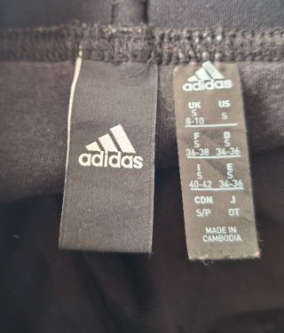 Pantalón Chándal Adidas Talla S Gris