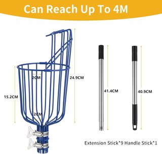 Recolector de frutas extensible 4m