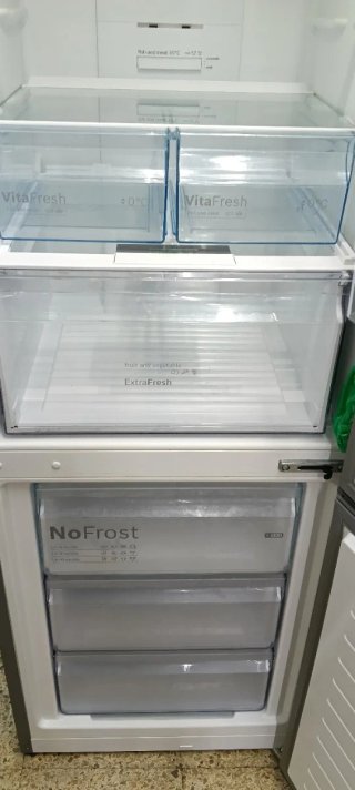 Nevera combi acero inoxidable 186 X 60 X 63 cm