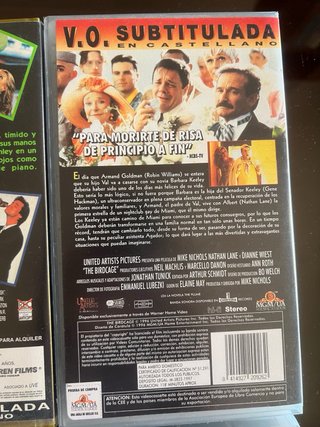Lote 6 Películas VHS (V.O. Subtitulada)