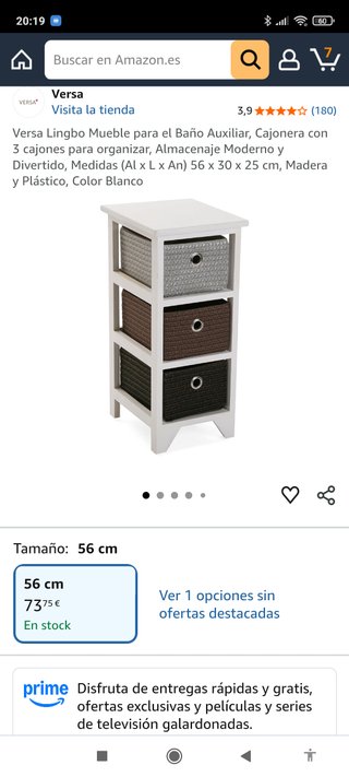 Comoda e Comodini con cesti di stoccaggio