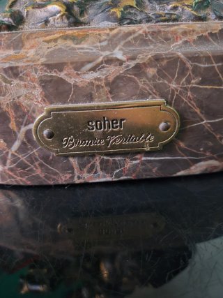 Figura Bronce Soher Jinete 15K Antigua grande