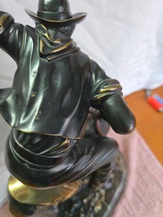 Figura Bronce Soher Jinete 15K Antigua grande
