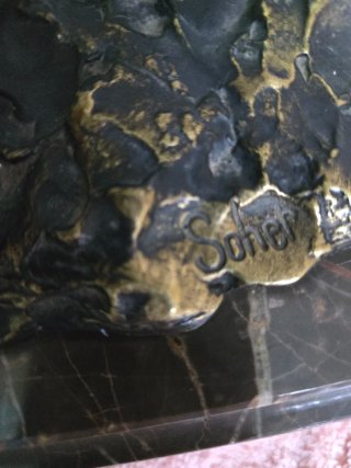 Figura Bronce Soher Jinete 15K Antigua grande
