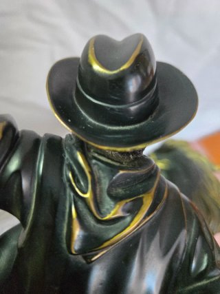 Figura Bronce Soher Jinete 15K Antigua grande