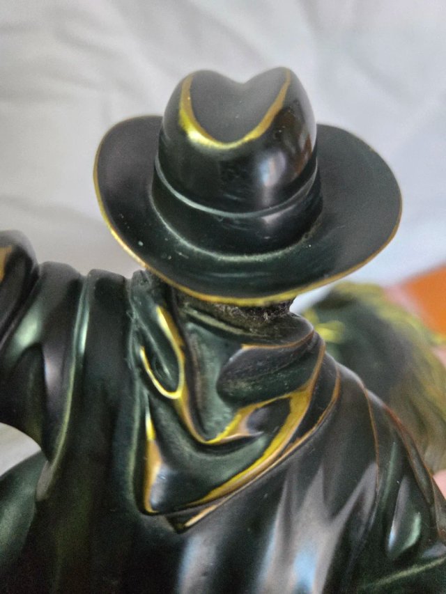 Figura Bronce Soher Jinete 15K Antigua grande