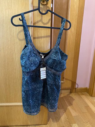 Blusa tirantes Tribune verde talla 42