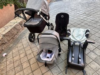 Conjunto de Bugaboo Cameleon 3 Color gris-negro