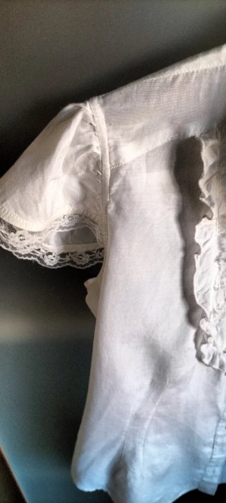 Camisa de verano muy fina, de Algodón y Seda Blanc