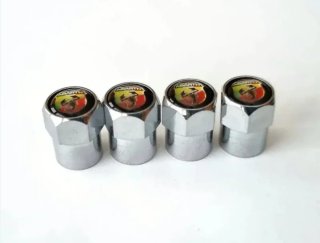 Abarth 4 Tapones de Neumáticos Llantas Ruedas