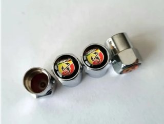 Abarth 4 Tapones de Neumáticos Llantas Ruedas