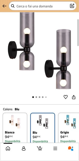Lampadario da muro