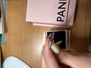 Anillo Pandora Plata Ley Tu y Yo Rosa