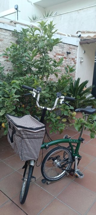 Bicicleta Plegable Brompton  Verde H6L