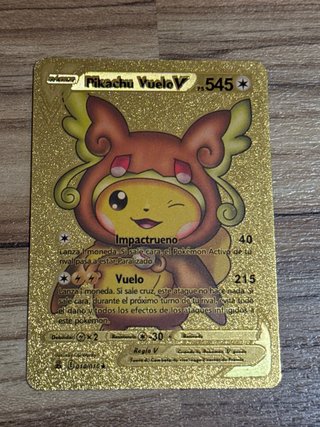 Colección Cartas Pikachu V Oro