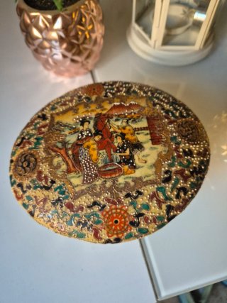 Lote figuras decoración piña y farolillo