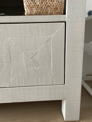 Mueble TV madera gris