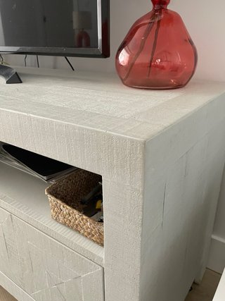 Mueble TV madera gris