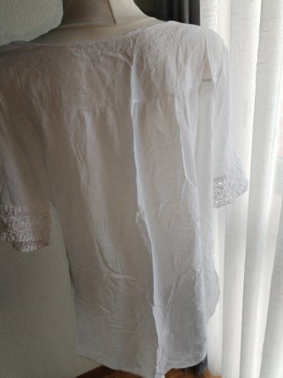 Camisa Ibicenca Blanca Talla XL