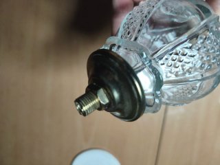 Cuerpo de lámpara cristal antiguo