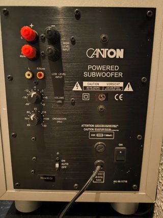 Subwoofer Canton AS 60 CX Amplificado