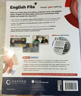 Libro English file, fifth edition.A1/A2