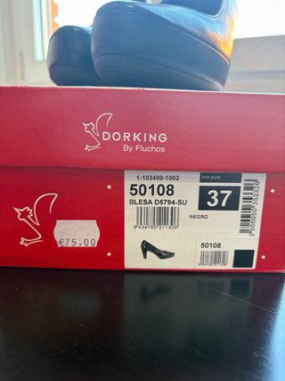 Zapatos de salón Dorking by Fluchos T37 Negros