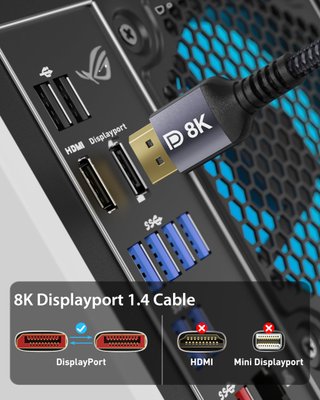 Cable DisplayPort Stouchi 2m 8K/240Hz