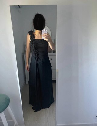 Vestido largo negro evento Talla M