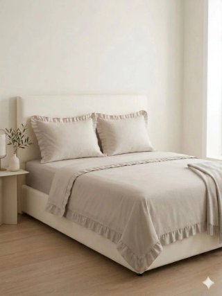 Set Lenzuola Cotone Grigio