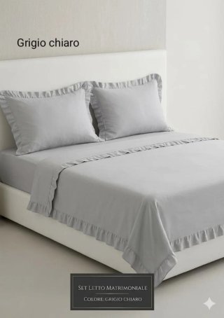 Completo Lenzuola Matrimoniale Beige