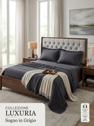 Completo Lenzuola Matrimoniale Beige