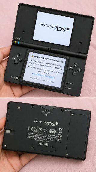 Nintendo DSi Nera + Caricatore + 2 Giochi Pokémon