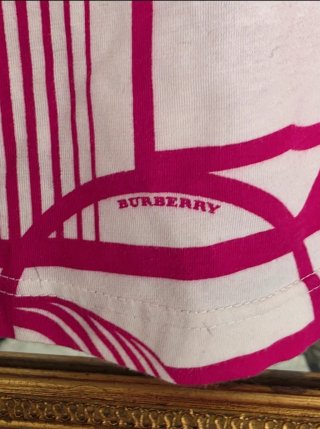 Vintage Burberry Of London Rosa/Blanco T.M Actual