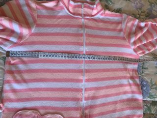 Pijama mono invierno rosa y blanco. Talla 40-42