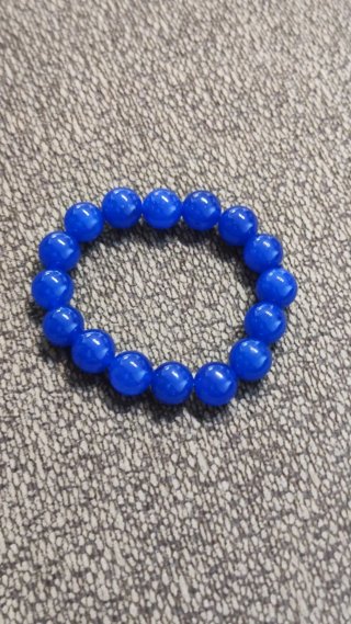 Pulsera de bisutería azul