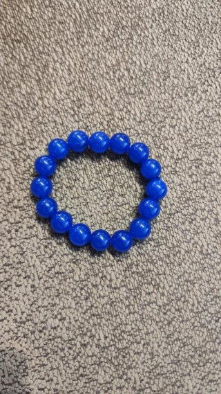 Pulsera de bisutería azul