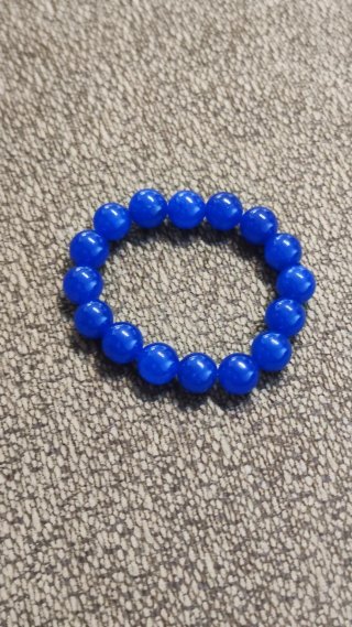 Pulsera de bisutería azul