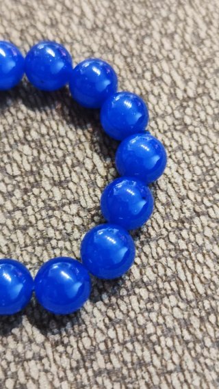 Pulsera de bisutería azul