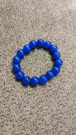 Pulsera de bisutería azul