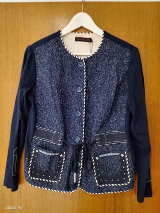 Chaqueta Poupee Chic Azul Marino Elegante