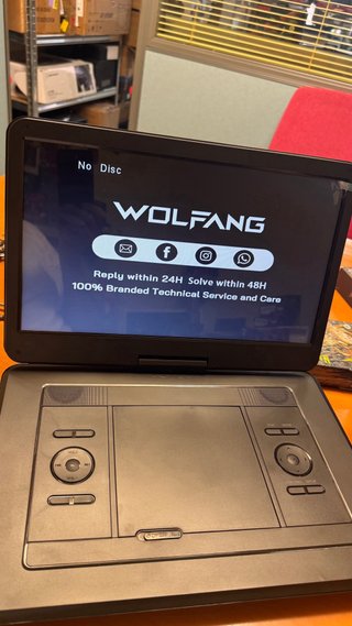 Reproductor DVD Portátil WOLFANG 17.5