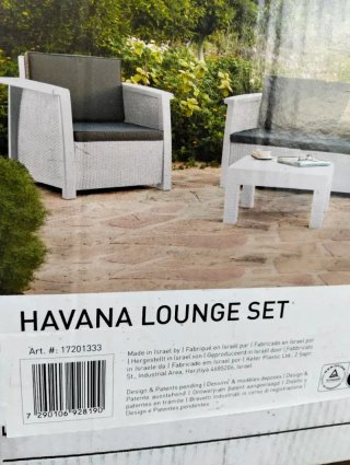 Conjunto de exterior Keter sofá+2 sillones y mesa
