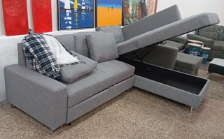 Sofá Cama· Febe· Tela, Chaiselong, Arcón. ¡OFERTA!