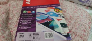 Etiquetas CD/DVD APL Removibles 50 uds