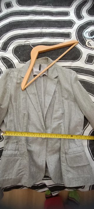 Blazer Naf Naf Lino Gris Claro Talla 40