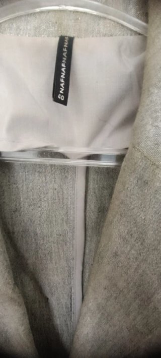 Blazer Naf Naf Lino Gris Claro Talla 40