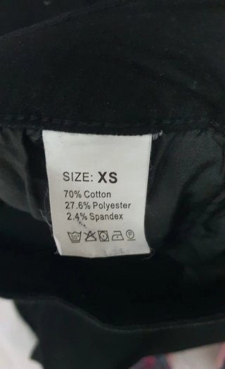 Pantalón vaquero negro acampanado elástico